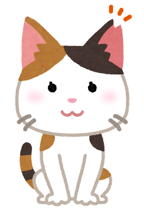 白い猫のイラスト