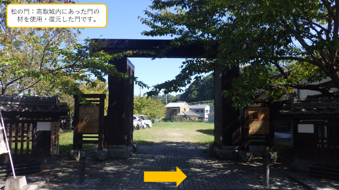 城跡ハイキングコース道案内3