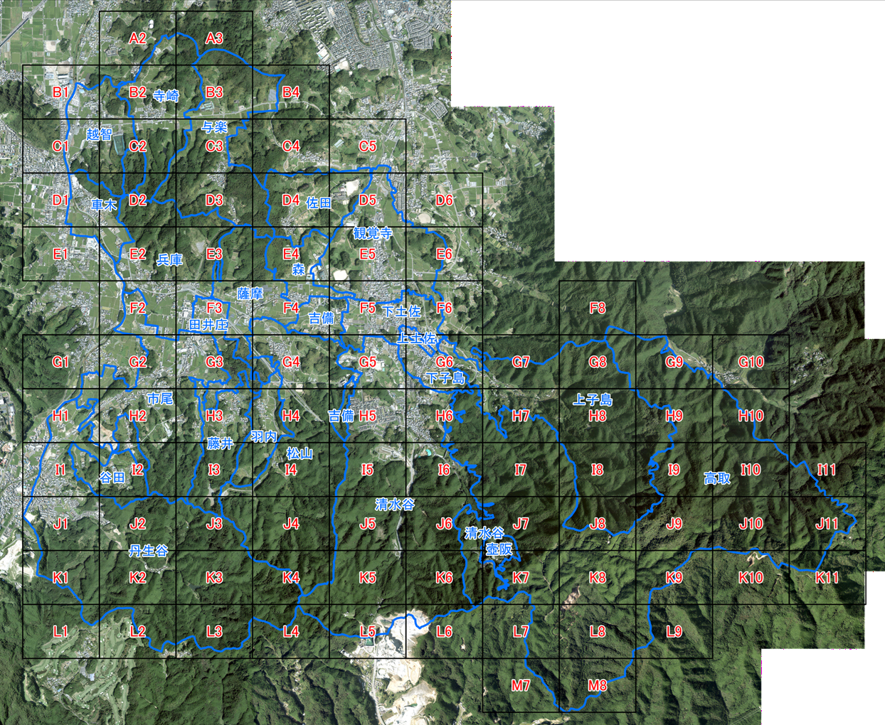 高取町索引地図
