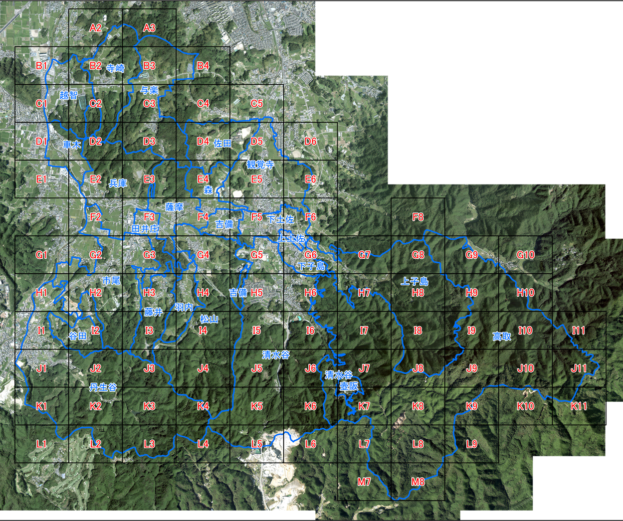 高取町索引地図